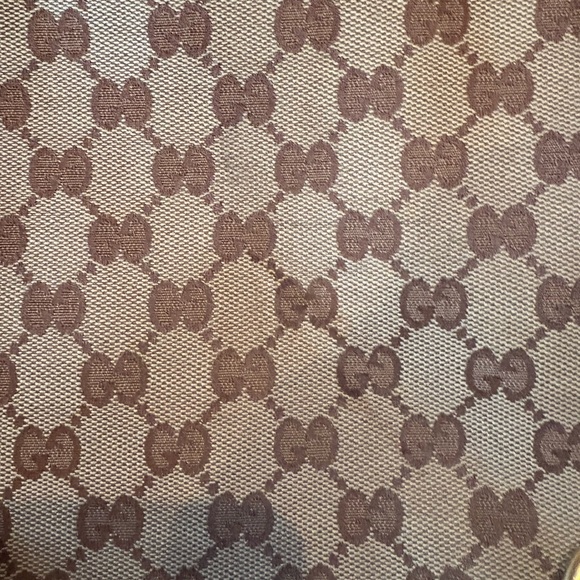 Gucci Beige and Brown Monogram Tote - Picture 7 of 9